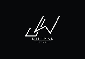 Creative Letters JW Logo Design Vector Template. Initial Letters JW Logo Design