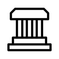 bank icon or logo isolated sign symbol vector illustration - high quality black style vector icons
