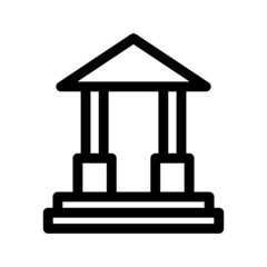 bank icon or logo isolated sign symbol vector illustration - high quality black style vector icons
