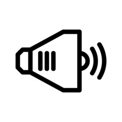 bullhorn icon or logo isolated sign symbol vector illustration - high quality black style vector icons
