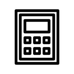 calculator icon or logo isolated sign symbol vector illustration - high quality black style vector icons
