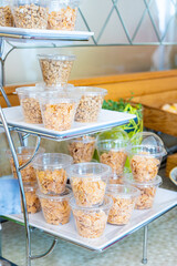 Food Buffet Catering Dining Eating Party Sharing Concept, Breakfast in the Luxury Restaurant, Corn Flakes