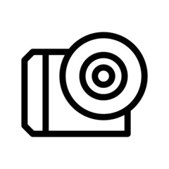 compact disc icon or logo isolated sign symbol vector illustration - high quality black style vector icons
