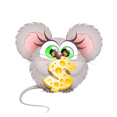 Mouse with cheese dollar