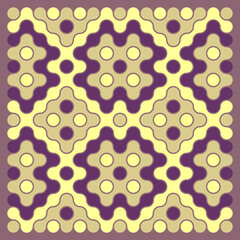 Multicolor truchet tiling connections illustration