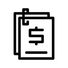 Fototapeta premium invoice icon or logo isolated sign symbol vector illustration - high quality black style vector icons 