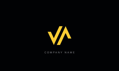 AV, VA Abstract Letters Logo Monogram