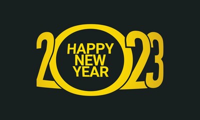 2023 Happy New Year Background Design.