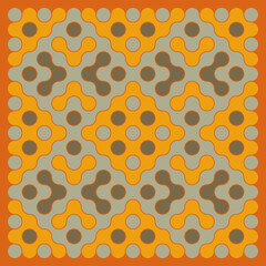 Multicolor truchet tiling connections illustration