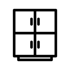 locker icon or logo isolated sign symbol vector illustration - high quality black style vector icons
