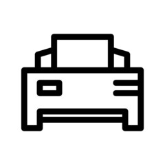 printer icon or logo isolated sign symbol vector illustration - high quality black style vector icons
