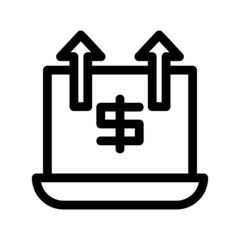 profit icon or logo isolated sign symbol vector illustration - high quality black style vector icons
