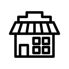 store icon or logo isolated sign symbol vector illustration - high quality black style vector icons
