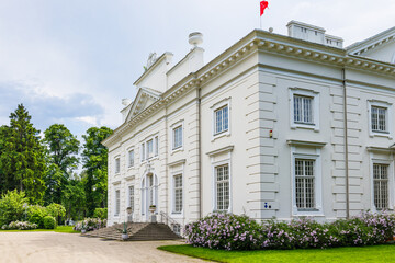 Unique landscape, manor, and park ensemble with impressive style interiors of Uzutrakis manor estate