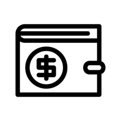 wallet icon or logo isolated sign symbol vector illustration - high quality black style vector icons
