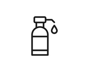 Beauty line icon on white background