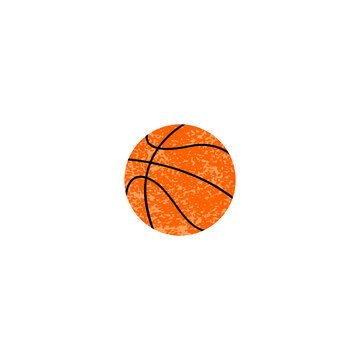 recommend clip art: Basketball ball textured isolated on white background