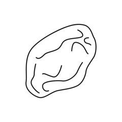 Raisins icon in line style icon, isolated on white background