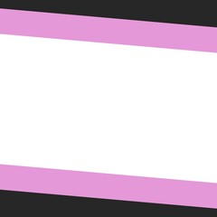 Fototapeta premium A blank frame with black and pink diagonal boundaries