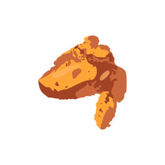 Fried chicken illustration clipart vector