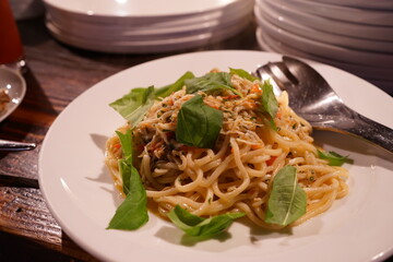 イタリア料理 しらす パスタ	