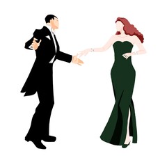 ダンスのお誘い　ペア