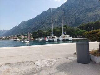 Kotor Montenegro May 28 a view from port of Kotor, Montenegro