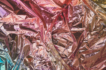 Abstract background with rainbow foil