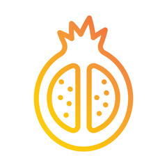 Pomegranate Fruit Icon