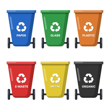All type of trash can. Suitable for environment poster, banner, social media post, or video editing needs