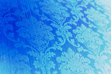 Pattern texture of a wall paper in blue