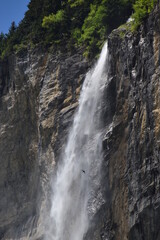 waterfall in the mountains