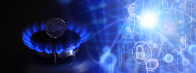 Sanctions on Russian gas. The cost of gas, the euro crisis. 100 euros on a gas burner.