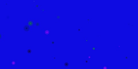 Light Purple, Pink vector natural layout with flowers.