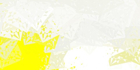 Light Yellow vector background with polygonal forms.
