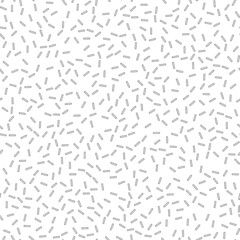 Seamless vector background with random black elements. Abstract black and white ornament. Seamles abstract pattern