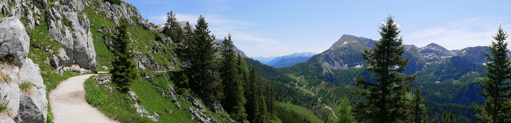 Panoramaaufnahme am Jenner Rundweg