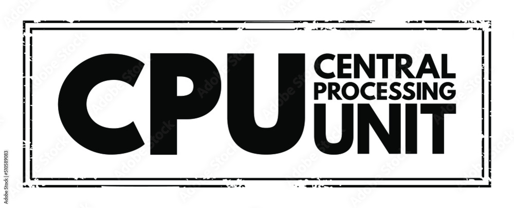 Poster cpu central processing unit - electronic circuitry that executes instructions comprising a computer 