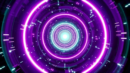 Festival Sci Fi Neon Light