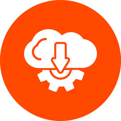 Cloud Downloading Icon