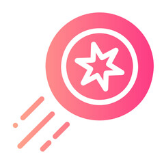 frisbee gradient icon