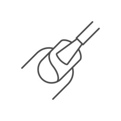 Nail polish coating line icon