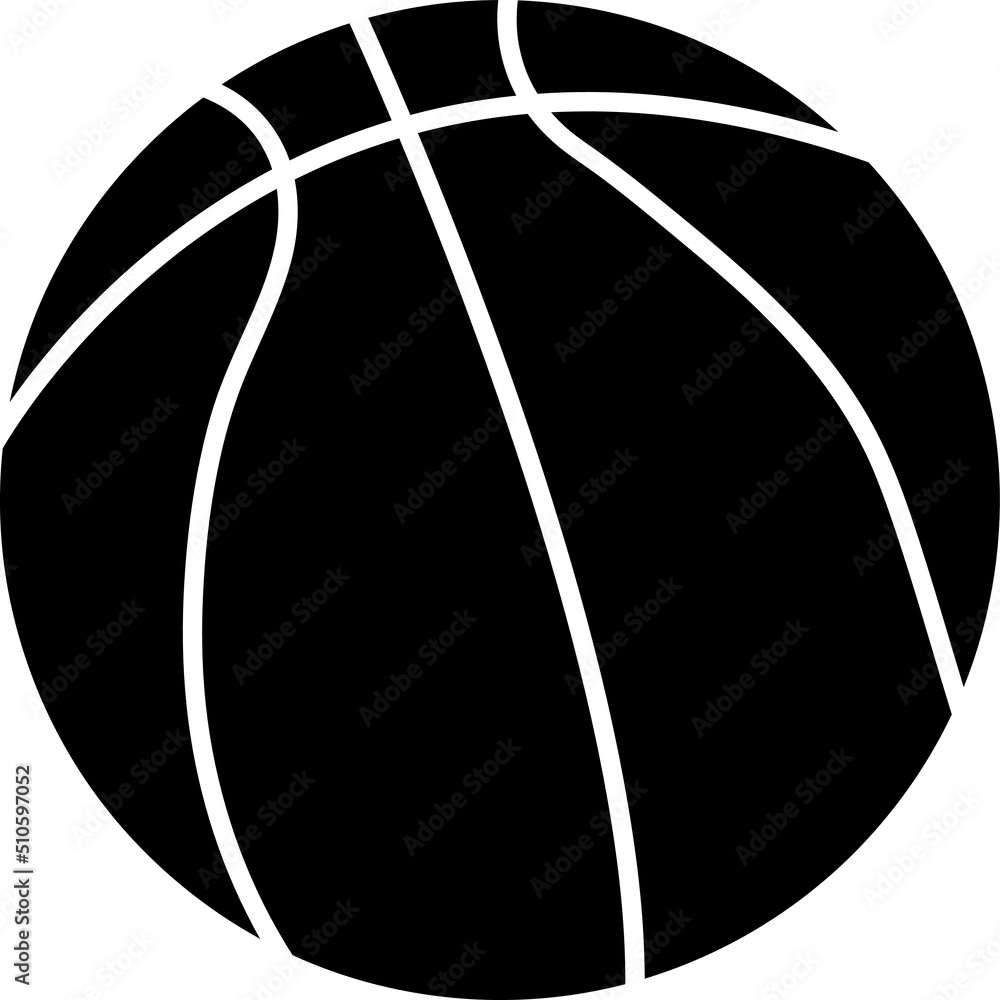 Poster basketball line icon design vector template on white background...eps