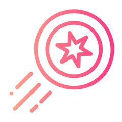 frisbee gradient icon