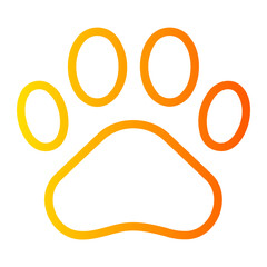 pawprint gradient icon