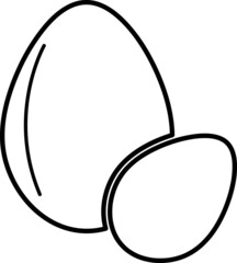 an egg icon vector on white background...eps