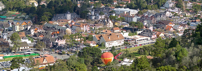View of the Capivari tourist village, Campos do Jordão, State of São Paulo, Brazil. June 1, 2022.