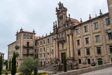 Fototapeta na wymiar Diocesan Major Seminary in Santiago de Compostela at Inmacula Square, Spain
