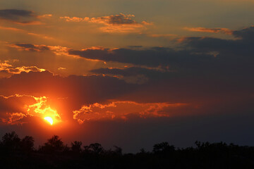 Sonnenuntergang - Krüger Park Südafrika / Sundown - Kruger Park South Africa /