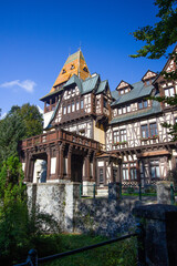Beautiful old royal palace in Carpathian